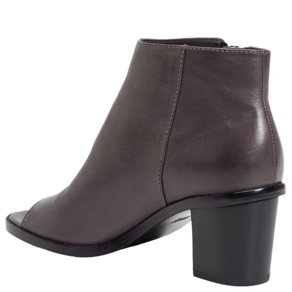 Frye Brielle Leather Peep Toe Booties - Picture 3 of 7
